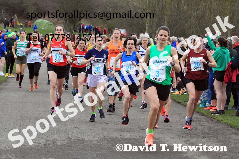 Senior Women and Veteran Women (Over 35s) and Vetreran Men (Over 50s), 2023 NECAA Royal Signals Relays, Hetton le Hole, County Durham. Photo: David T. Hewitson/Sports for All Pics